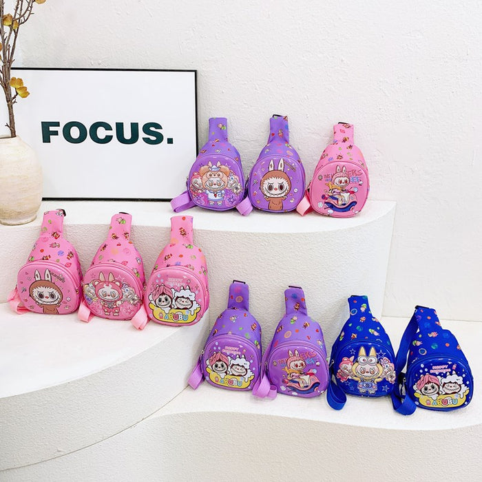 Wholesale Chest Bag Cartoon Anime Cute Kids Crossbody Bag New Printed Children' s Bag