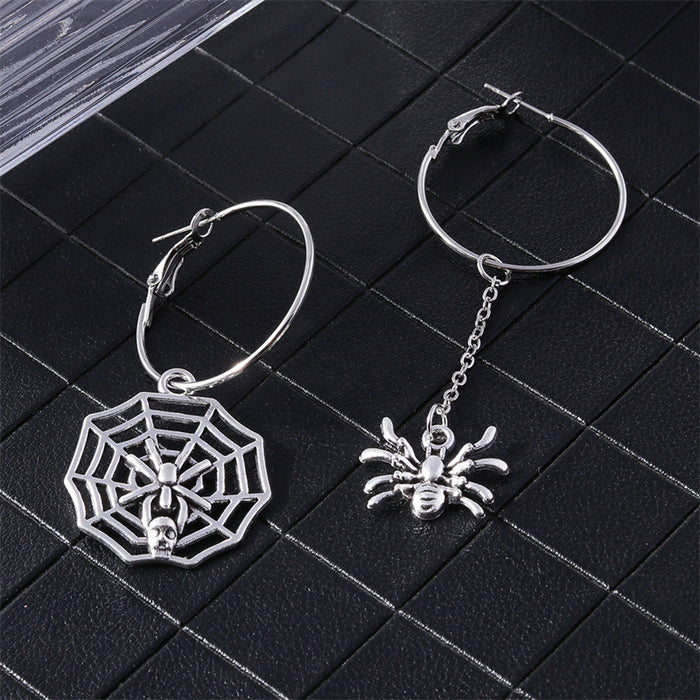 Wholesale Halloween Series Earrings Gothic Skull Spider Web Earrings for Women