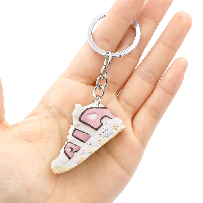 Wholesale PVC Basketball Shoe Model Keychain JDC-KC-QLPing010
