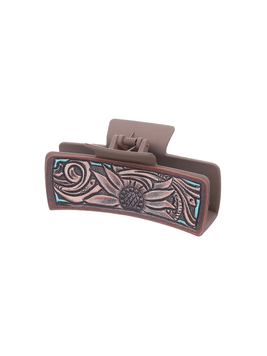 Wholesale West Denim Wind Cactus Sunflower Letter Hairpin Women Shark Clip