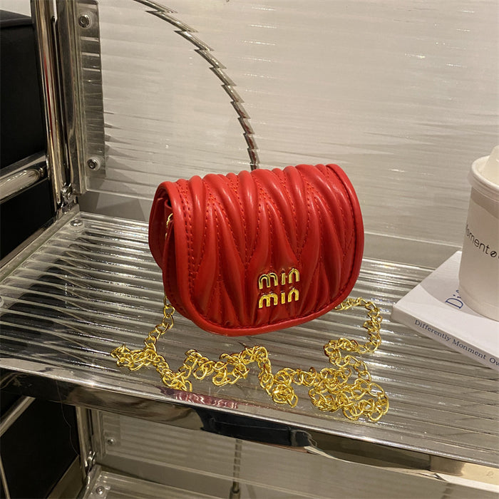 Wholesale Cute chain mini fashionable diagonal cross light luxury small bag