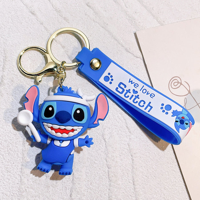 Wholesale Silicone Cartoon Doll Keychain JDC-KC-Qiwei025