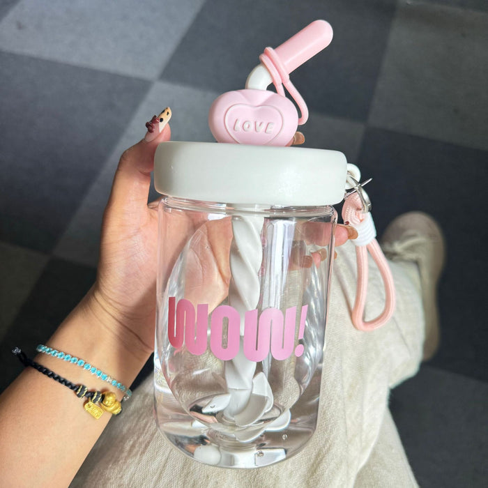 Wholesale Plastic large-capacity straw belly cup