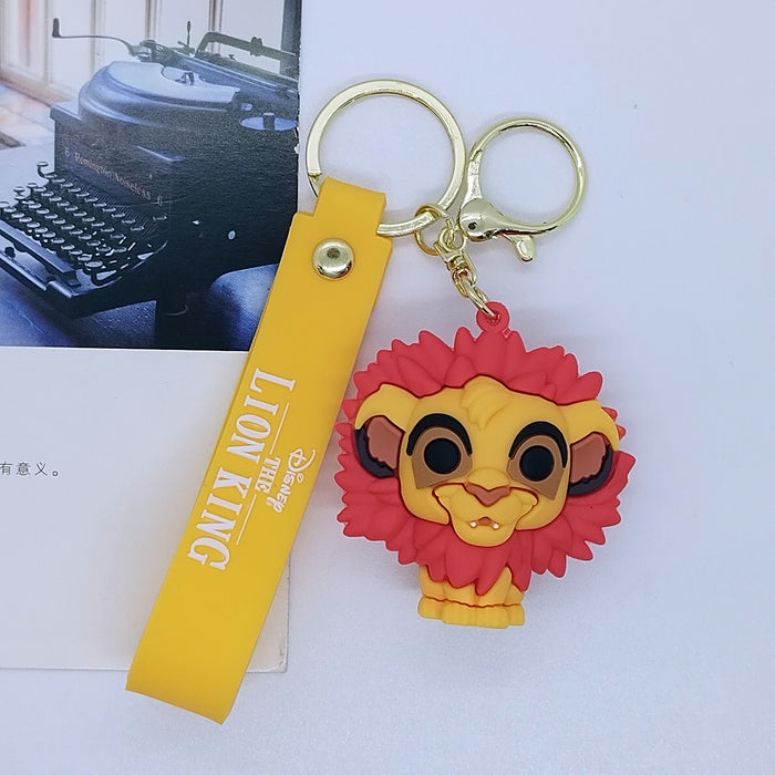 Wholesale Cartoon Lion Doll Keychain Pendant Bag Car Keychain Accessories
