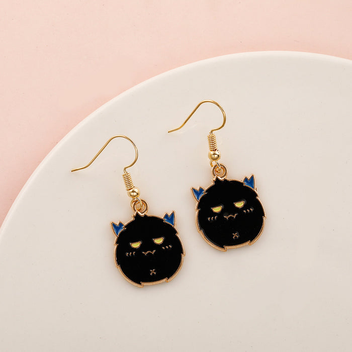 Wholesale   Earrings Temu Popular Devil Pumpkin Bat Holiday Earrings