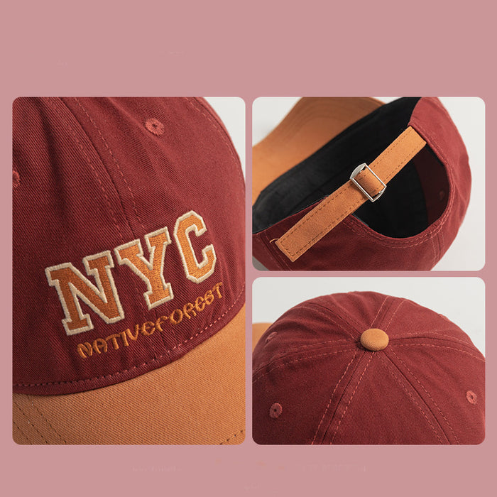 Wholesale Baseball Cap Fashion Contrast Color  Embroidery  hat