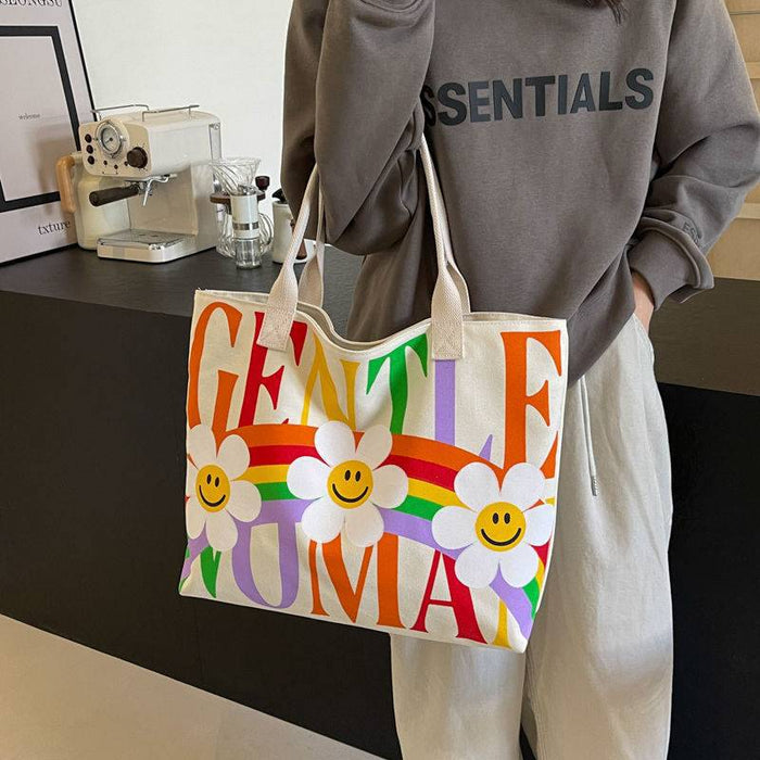 Wholesale Minimalist and spacious canvas tote bag