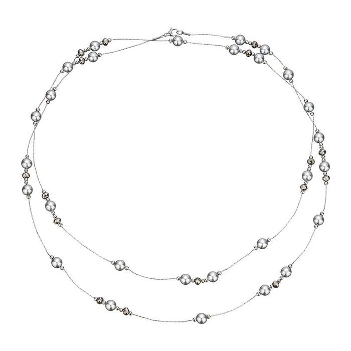 Wholesale Long pearl necklace, niche, light luxury, high-end, fashionable, versatile, layered sweater chain