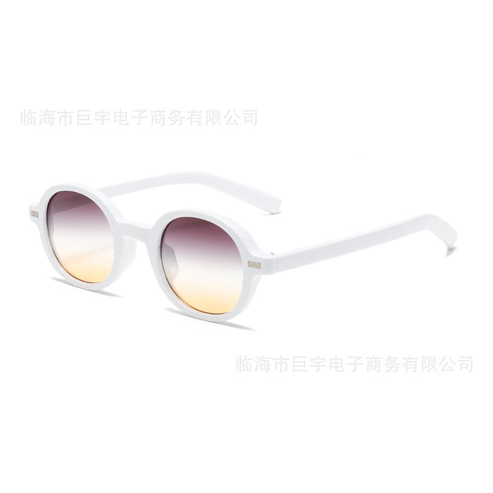 Wholesale New round frame sunglasses, personalized retro comfortable sunglasses, fashionable and trendy sun visors