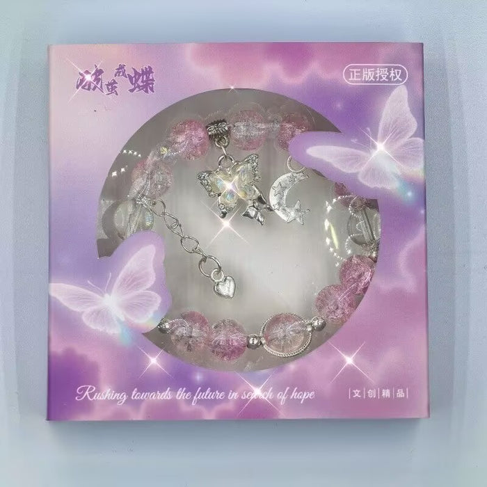 Wholesale Gradient floral glass beads, high-end crystal glass bracelet DIY original personalized bracelet