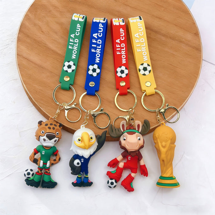 Wholesale World Cup Keychain Cartoon Pendant