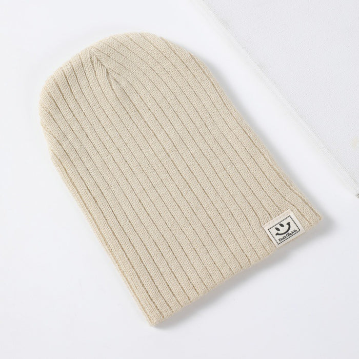 Wholesale Casual, fashionable, warm knit hat, cute smiling face pullover hat