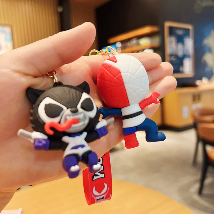 Wholesale Cartoon Silicone Doll Keychain JDC-KC-MingT189