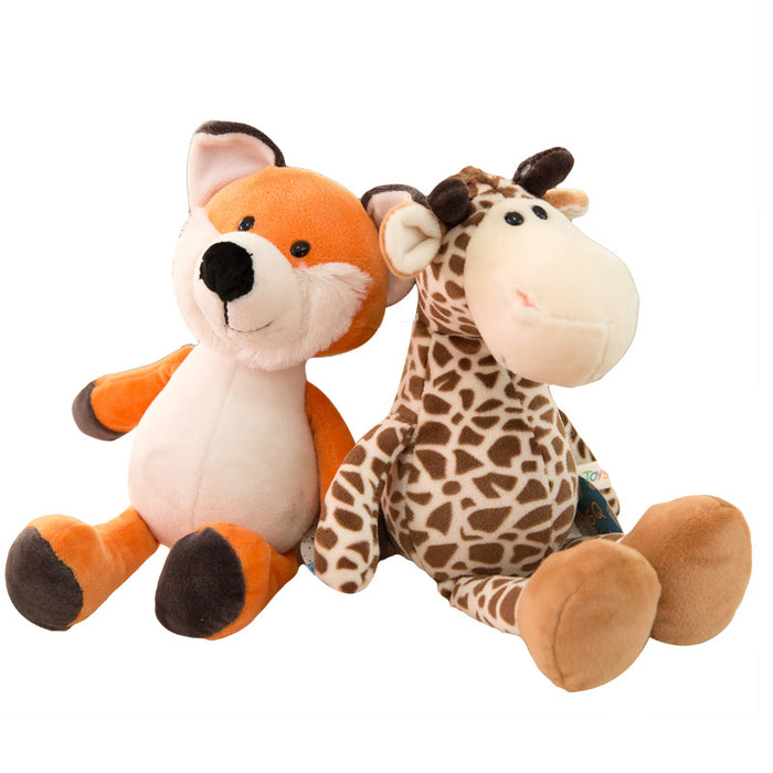 Wholesale Forest Animal Doll Giraffe Lion Monkey Dog Tiger Gift Birthday Plush Toy