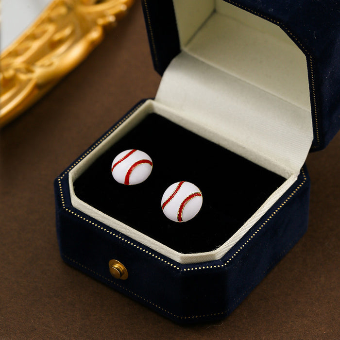 Wholesale Ball earrings set, personalized trend, simple, cute, compact, fashionable, commuting, dating, tourism wholesale