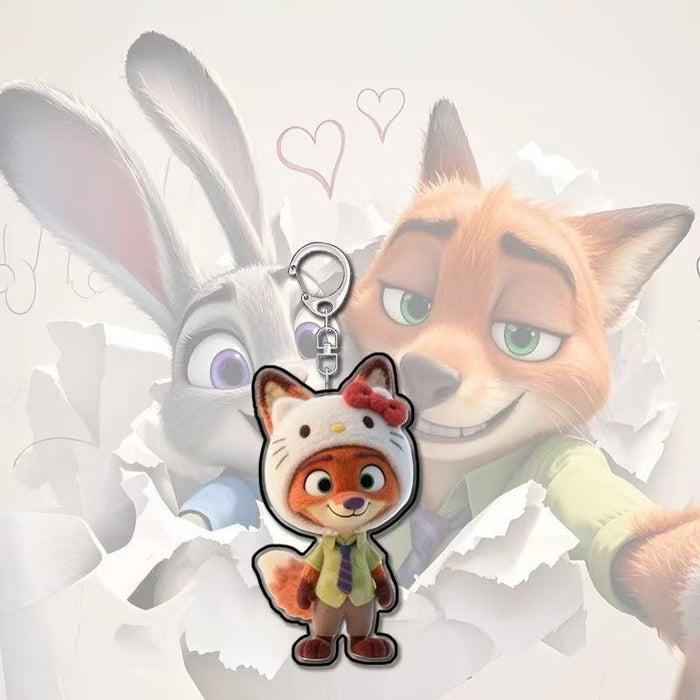 Wholesale Cute cartoon acrylic keychains for couples.