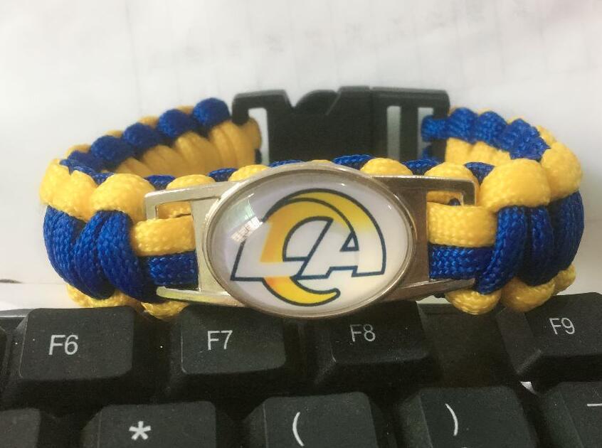 Wholesale Football  Alloy Buckle Woven Bracelet