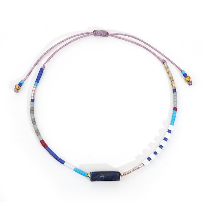 Wholesale Handmade Multicolor Glass Beaded Bracelet Geometric Design Unisex Chic Fashion Accessory For Everyday Wear Or Gift