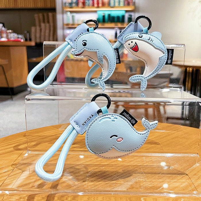 Wholesale Marine Animal Leather Keychain