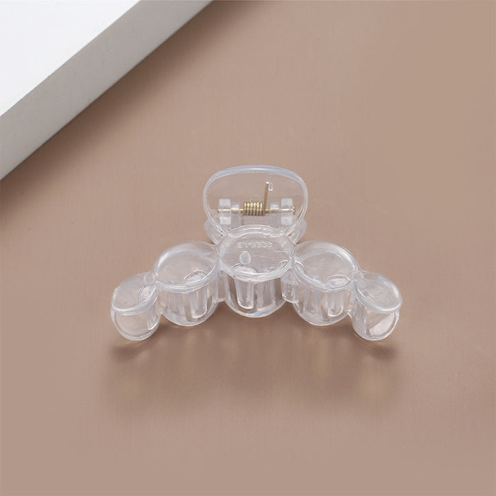 Wholesale Large transparent grip square five circle ribbon hair clip, hair clip accessories at the back of the head, handmade DIY accessories