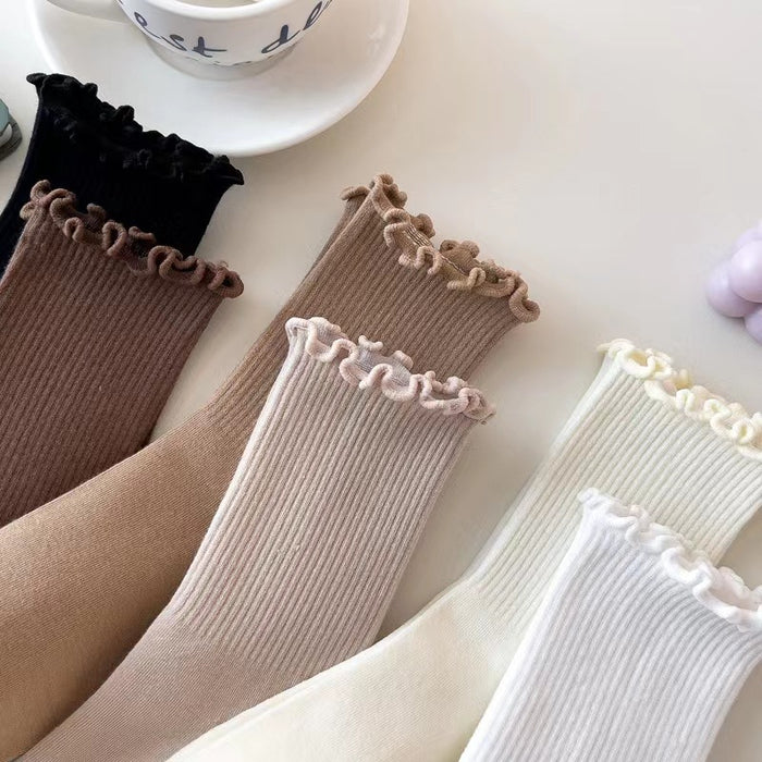 Wholesale Socks, mid length socks, stacked socks, college style socks