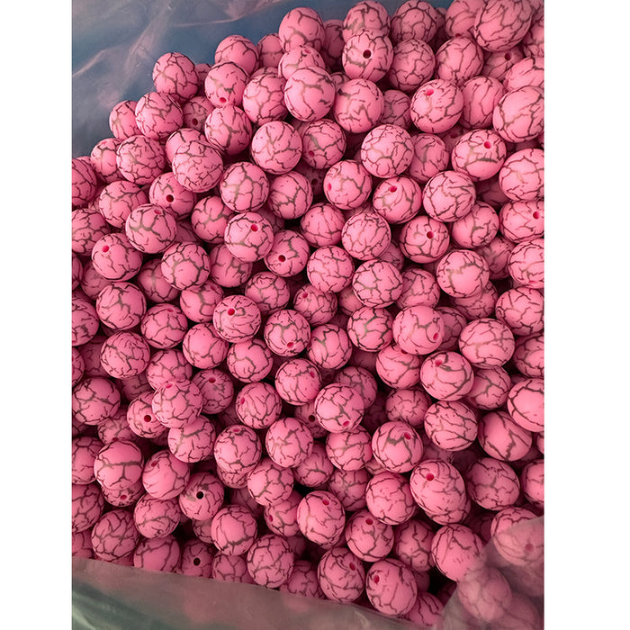 Wholesale 50pcs Leopard Print Series Silicone Balls JDC-BDS-HongZhou013