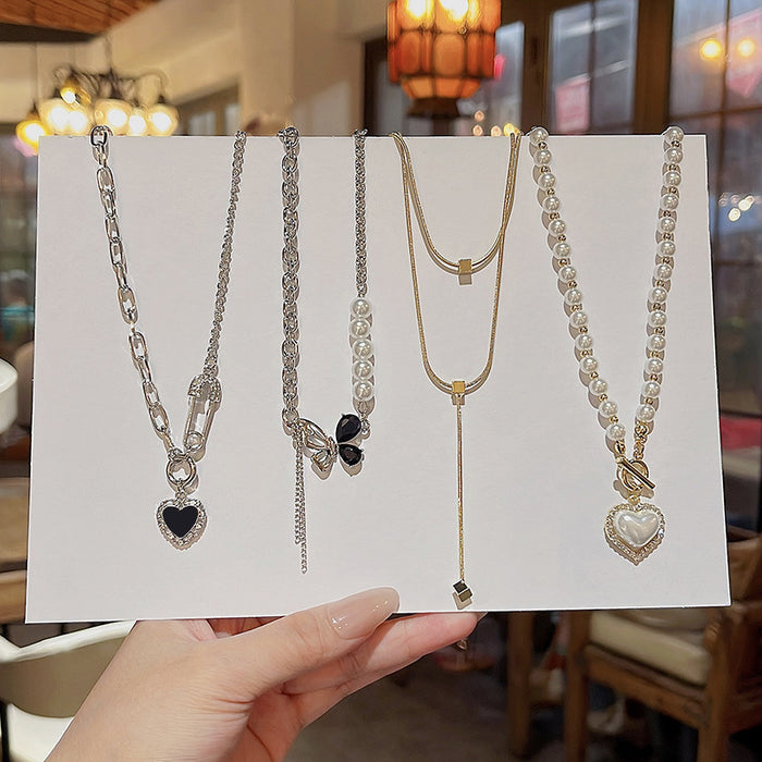 Wholesale Titanium Steel Pearl Necklace