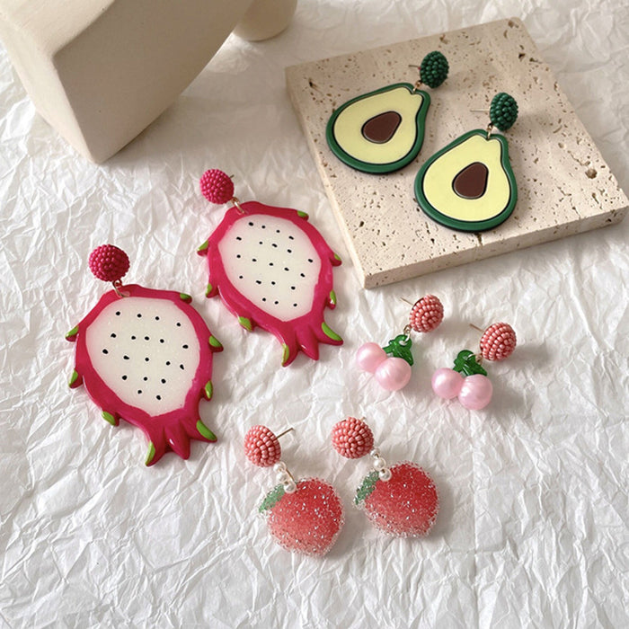 Wholesale Creative Fruit Earrings for Women JDC-ES-Gute058