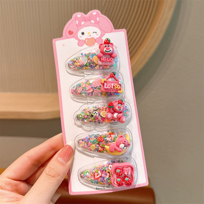 Wholesale New Children' s Tassel Hair Clip — Girls'  Cartoon Snap Clip