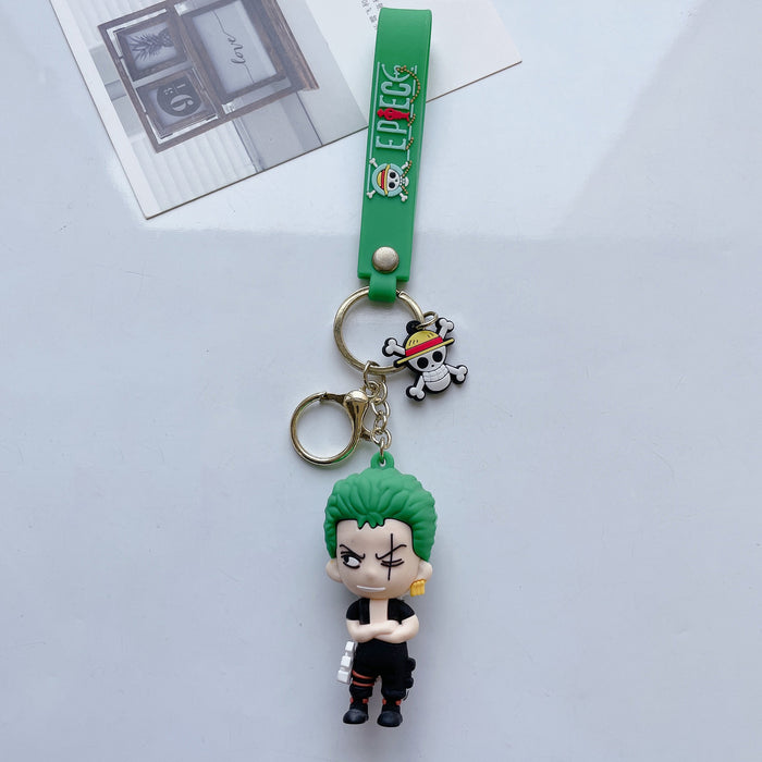 Wholesale Cute Cartoon Three-dimensional Silicone Keychain JDC-KC-JuShu033