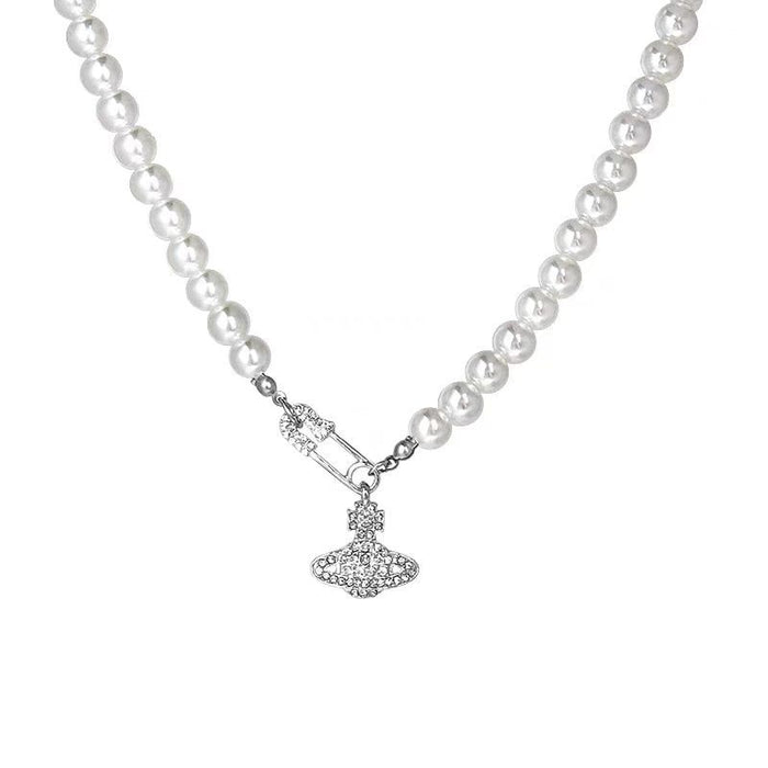 Wholesale Pearl necklace pendant, simple and niche necklace accessory, light luxury and high-end feeling, collarbone chain