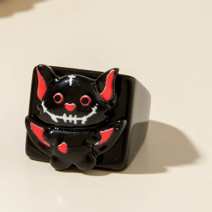 Wholesale  creative resin ghost pumpkin ghost ring personality dark Easter ring female