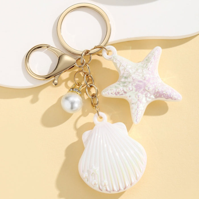Wholesale Marine Life Watercolor-Style Keychain