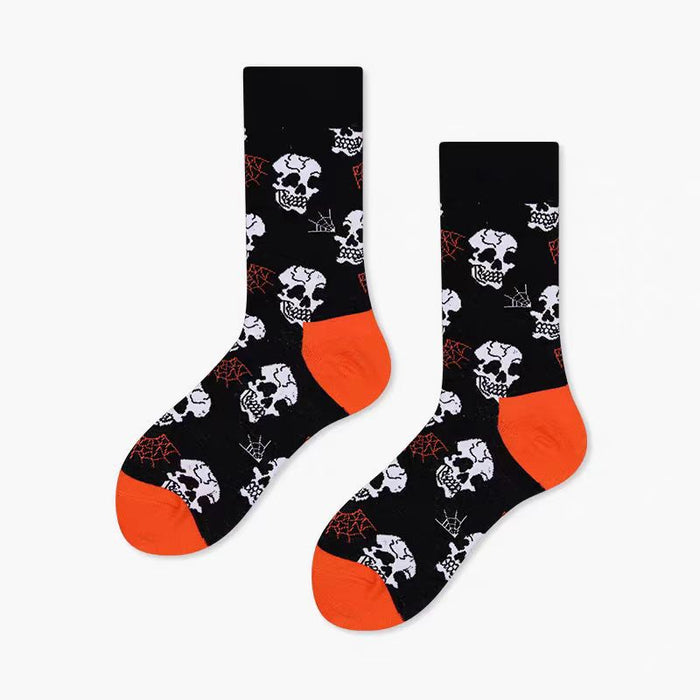 Wholesale  pumpkin socks cross-border Amazon men and women couple socks long socks