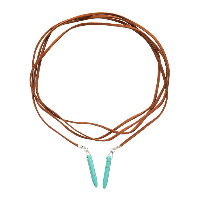 Wholesale Turquoise Retro Ethnic Style Long Necklace