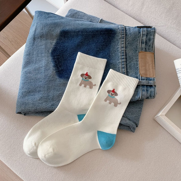 Wholesale Mid tube socks, simple thin cotton socks