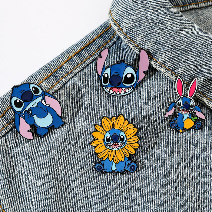 Wholesale Cartoon Character Metal Badge Sunflower   Alloy Brooch Accessories Pin