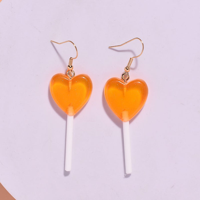Wholesale Personalized earrings heart-shaped long handmade earrings