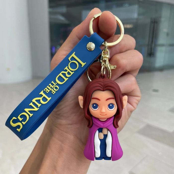 Wholesale 3pcs Silicone Cartoon Keychain Bag Charm