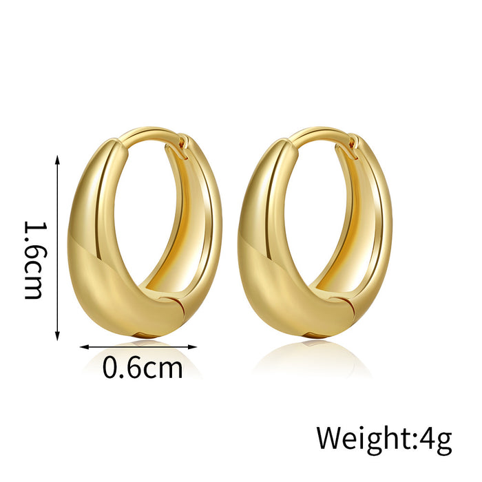 Wholesale Round Multi-Piece Earrings Versatile Simple  Accessories