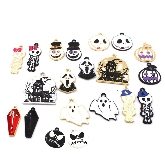 Wholesale 10cs   series diy alloy oil earrings pendant accessories factory direct sales