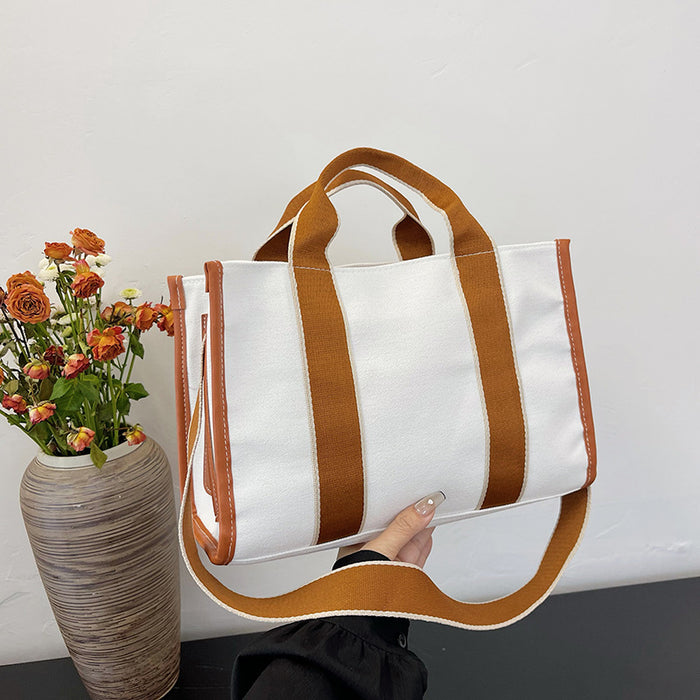 Wholesale Canvas Urban Simplicity Tote Bag Stylish Everyday Fashion Accessory