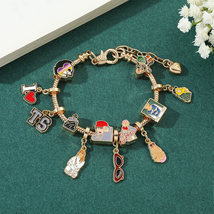 Wholesale Cartoon Star Alloy Beaded Bracelet JDC-BT-ZhuoS007