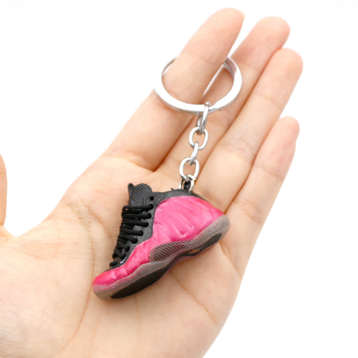 Wholesale 3D Stereoscopic Basketball Shoes PVC Keychains JDC-KC-QLPing018