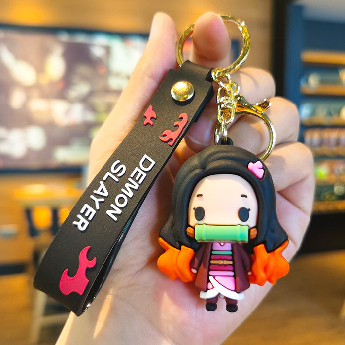 Wholesale Cartoon Doll Rubber Keychain JDC-KC-Tingm022