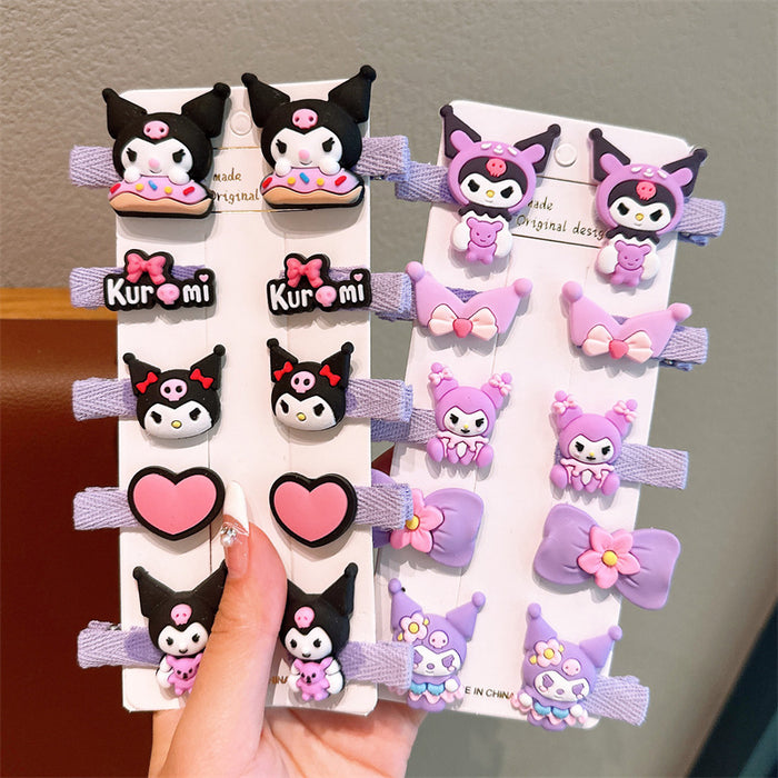 Wholesale Cartoon Children Hair Clips Style Soft Glue Hair Accessory Gift
