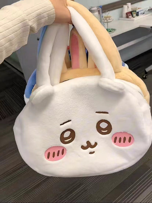 Wholesale Cute cartoon embroidered plush bag, single shoulder crossbody bag, transparent backpack wholesale