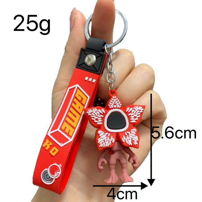 Wholesale PVC Soft Glue Piranha Doll Pendant Keychain Bag Charm Orange Decorative Accessory For Everyday