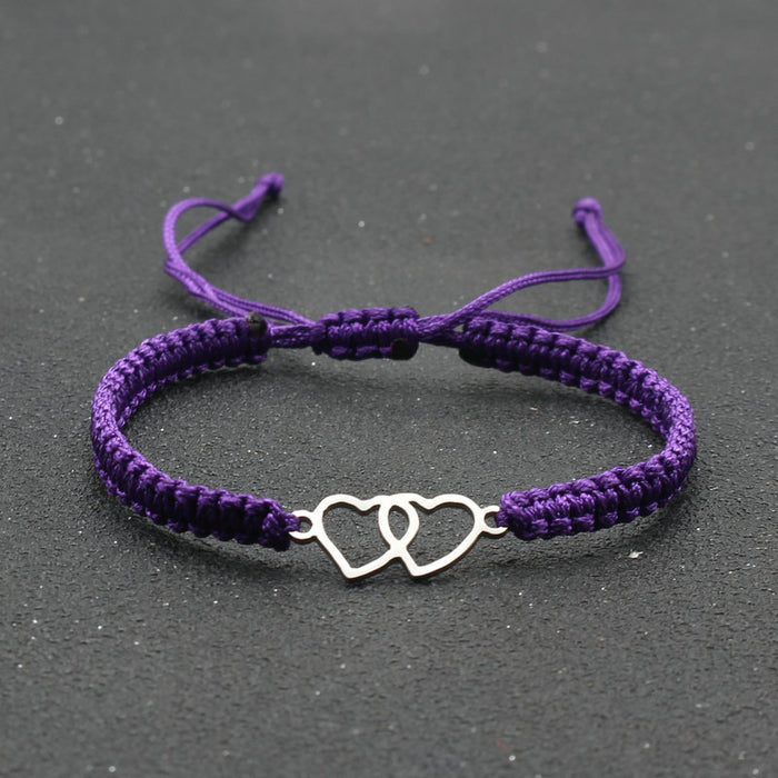 Wholesale Stainless Steel Bracelet Hand Woven Adjustable Red String Bracelet