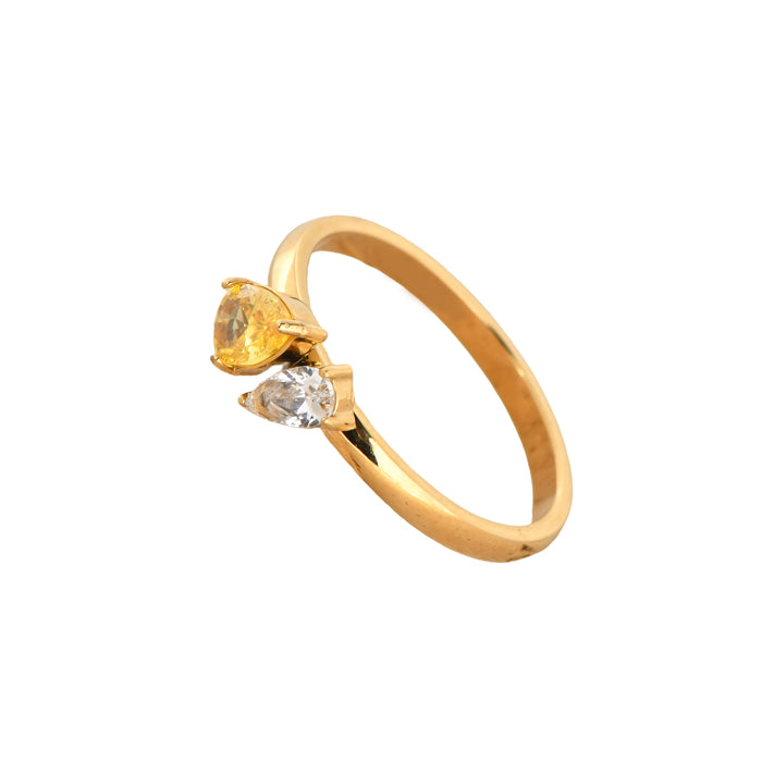 Wholesale High-End Zircon Titanium Steel Ring Women' s Fashionable and Personalized Ring